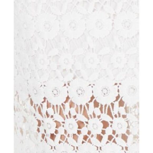 B DARLIN Womens Sheath Midi Dress White Sleeveless Cocktail Juniors 3\4 - Picture 4 of 4